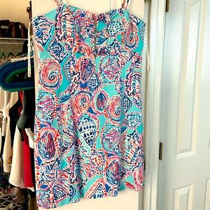 Lilly Pulitzer Petra Seashell Bow Front Dress 8
